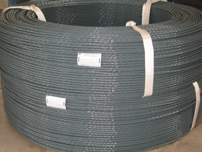 15.2mm (0.6 inch) 7-Wire Epoxy Coated PC Strand (ASTM A882) 15.2mm (0.6 inch) 7-Wire Epoxy Coated PC Strand (ASTM A882)
